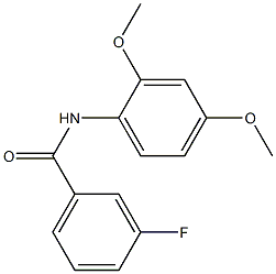 N-[2,4-bis(methyloxy)phenyl]-3-fluorobenzamide Structure