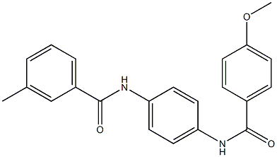 N-{4-[(4-methoxybenzoyl)amino]phenyl}-3-methylbenzamide