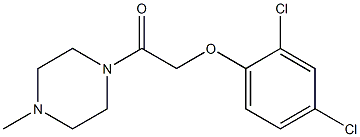 1-[(2,4-dichlorophenoxy)acetyl]-4-methylpiperazine Structure