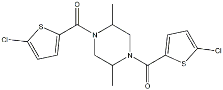 1,4-bis[(5-chloro-2-thienyl)carbonyl]-2,5-dimethylpiperazine