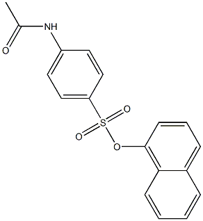 1-naphthyl 4-(acetylamino)benzenesulfonate,,结构式