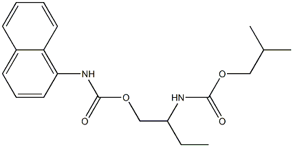 2-[(isobutoxycarbonyl)amino]butyl 1-naphthylcarbamate Structure