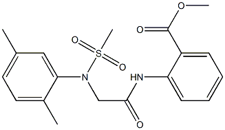 methyl 2-({[2,5-dimethyl(methylsulfonyl)anilino]acetyl}amino)benzoate