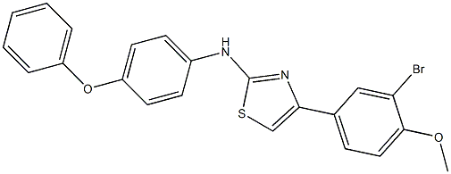 4-(3-bromo-4-methoxyphenyl)-N-(4-phenoxyphenyl)-1,3-thiazol-2-amine 化学構造式