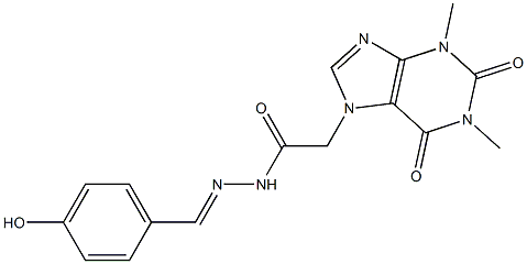  2-(1,3-dimethyl-2,6-dioxo-1,2,3,6-tetrahydro-7H-purin-7-yl)-N'-(4-hydroxybenzylidene)acetohydrazide