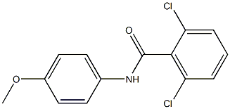 2,6-dichloro-N-(4-methoxyphenyl)benzamide Struktur