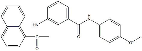  N-(4-methoxyphenyl)-3-[(1-naphthylacetyl)amino]benzamide