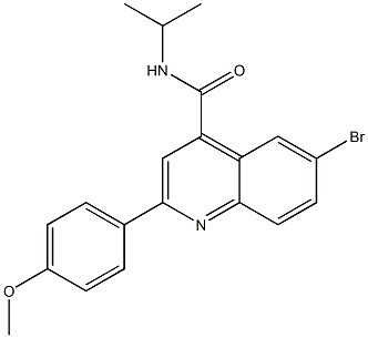 6-bromo-N-isopropyl-2-(4-methoxyphenyl)-4-quinolinecarboxamide