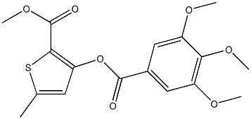 methyl 5-methyl-3-[(3,4,5-trimethoxybenzoyl)oxy]-2-thiophenecarboxylate