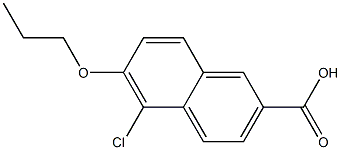 5-chloro-6-propoxy-2-naphthoic acid 结构式