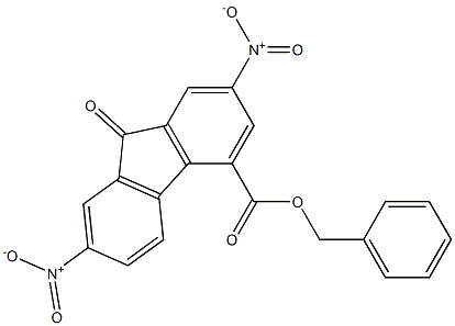 benzyl 2,7-dinitro-9-oxo-9H-fluorene-4-carboxylate 结构式