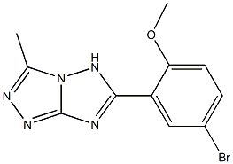 6-(5-bromo-2-methoxyphenyl)-3-methyl-5H-[1,2,4]triazolo[4,3-b][1,2,4]triazole Structure