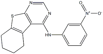 4-{3-nitroanilino}-5,6,7,8-tetrahydro[1]benzothieno[2,3-d]pyrimidine|