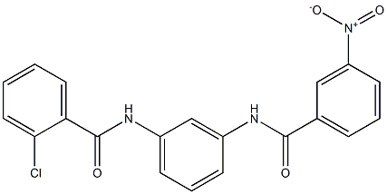 2-chloro-N-[3-({3-nitrobenzoyl}amino)phenyl]benzamide