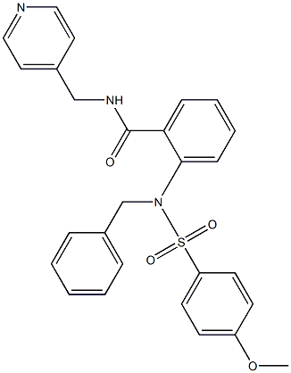 2-{benzyl[(4-methoxyphenyl)sulfonyl]amino}-N-(4-pyridinylmethyl)benzamide|