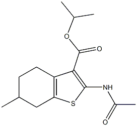 isopropyl 2-(acetylamino)-6-methyl-4,5,6,7-tetrahydro-1-benzothiophene-3-carboxylate