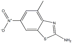 2-amino-6-nitro-4-methyl-1,3-benzothiazole 结构式