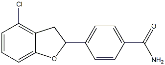 4-(4-chloro-2,3-dihydro-1-benzofuran-2-yl)phenylformamide 结构式