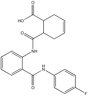 6-({2-[(4-fluoroanilino)carbonyl]anilino}carbonyl)-3-cyclohexene-1-carboxylic acid