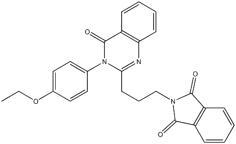 2-{3-[3-(4-ethoxyphenyl)-4-oxo-3,4-dihydroquinazolin-2-yl]propyl}-1H-isoindole-1,3(2H)-dione Structure