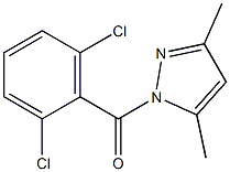 1-(2,6-dichlorobenzoyl)-3,5-dimethyl-1H-pyrazole Struktur