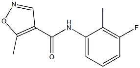 N-(3-fluoro-2-methylphenyl)-5-methyl-4-isoxazolecarboxamide Structure