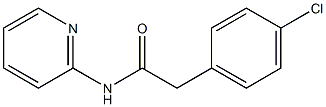 2-(4-chlorophenyl)-N-(2-pyridinyl)acetamide 结构式