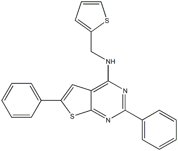 2,6-diphenyl-N-(thien-2-ylmethyl)thieno[2,3-d]pyrimidin-4-amine