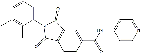 2-(2,3-dimethylphenyl)-1,3-dioxo-N-pyridin-4-ylisoindoline-5-carboxamide