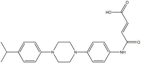 4-{4-[4-(4-isopropylphenyl)-1-piperazinyl]anilino}-4-oxo-2-butenoicacid|
