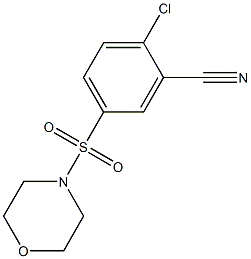  2-chloro-5-(4-morpholinylsulfonyl)benzonitrile