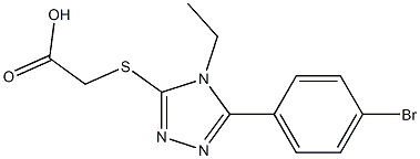 {[5-(4-bromophenyl)-4-ethyl-4H-1,2,4-triazol-3-yl]sulfanyl}acetic acid