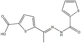  5-[N-(2-thienylcarbonyl)ethanehydrazonoyl]-2-thiophenecarboxylic acid