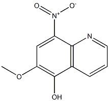 8-nitro-6-methoxy-5-quinolinol Structure