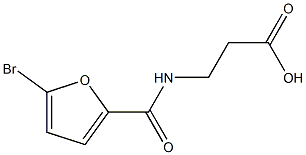 N-(5-bromo-2-furoyl)-beta-alanine Structure