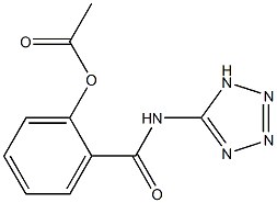 2-[(1H-tetraazol-5-ylamino)carbonyl]phenyl acetate,,结构式
