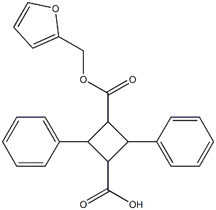 3-[(2-furylmethoxy)carbonyl]-2,4-diphenylcyclobutanecarboxylic acid