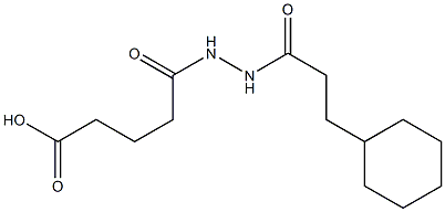 5-[2-(3-cyclohexylpropanoyl)hydrazino]-5-oxopentanoic acid