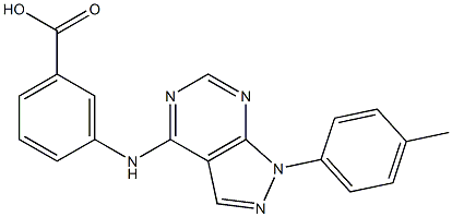 3-{[1-(4-methylphenyl)-1H-pyrazolo[3,4-d]pyrimidin-4-yl]amino}benzoic acid