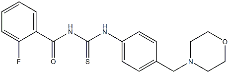 N-(2-fluorobenzoyl)-N'-[4-(4-morpholinylmethyl)phenyl]thiourea|