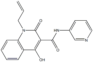 1-allyl-4-hydroxy-2-oxo-N-(3-pyridinyl)-1,2-dihydro-3-quinolinecarboxamide Struktur