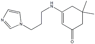 3-{[3-(1H-imidazol-1-yl)propyl]amino}-5,5-dimethyl-2-cyclohexen-1-one Structure