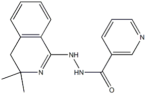 N'-(3,3-dimethyl-3,4-dihydro-1-isoquinolinyl)nicotinohydrazide Struktur