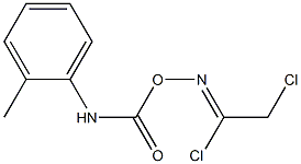 2-chloro-N-[(2-toluidinocarbonyl)oxy]ethanimidoyl chloride Structure