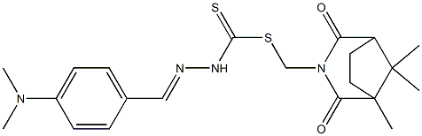 (1,8,8-trimethyl-2,4-dioxo-3-azabicyclo[3.2.1]oct-3-yl)methyl 2-[4-(dimethylamino)benzylidene]hydrazinecarbodithioate