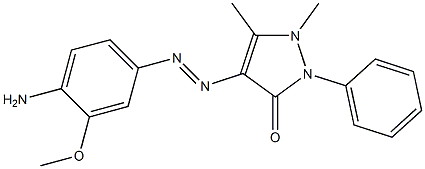 4-[(4-amino-3-methoxyphenyl)diazenyl]-1,5-dimethyl-2-phenyl-1,2-dihydro-3H-pyrazol-3-one