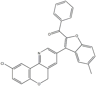 [3-(9-chloro-5H-chromeno[4,3-b]pyridin-3-yl)-5-methyl-1-benzofuran-2-yl](phenyl)methanone