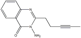 3-amino-2-(3-pentynyl)-4(3H)-quinazolinone Struktur