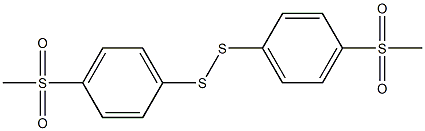 bis[4-(methylsulfonyl)phenyl] disulfide Structure