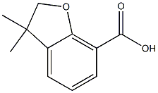 3,3-dimethyl-2,3-dihydro-1-benzofuran-7-carboxylic acid,,结构式